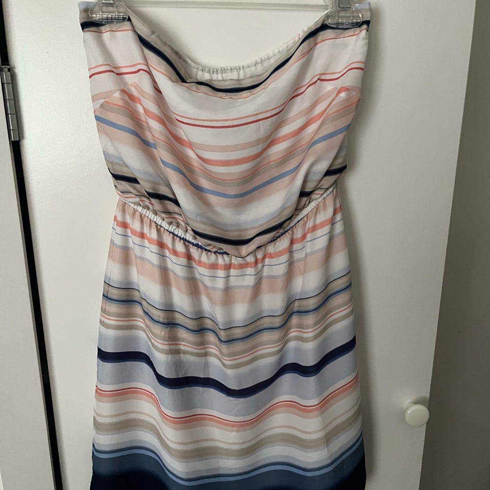 NWT White House Black Market Silky Strapless Dress